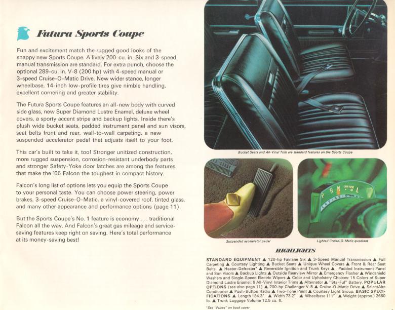 1966 Ford Falcon Brochure Page 2